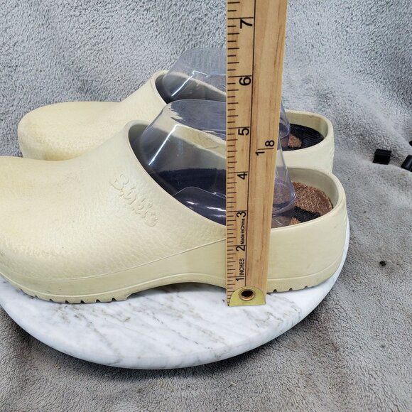 Birkenstock Shoes Mens 7 Womens 9 Yellow Synthetic Super Birki's Clogs *Read* - Picture 2 of 13